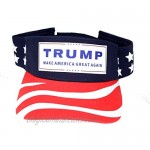 AW American Fitness Wear Trump for President Visor Hat Cap Blue
