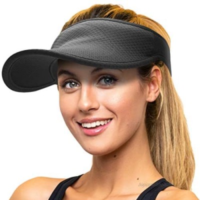 Black Sun Visors for Women and Men  Adjustable Sun Visor Hats for Women  Sports Visor  Golf Visor  Tennis Visor and Running Visor