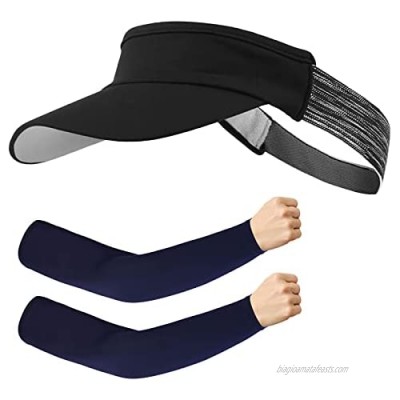 Kapsuen Visor Caps Sun Hat for Women and Men - Sun Visor for Sports and Running - Summer UV Sun Visors with Elastic Headband