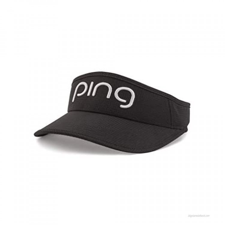 PING Ladies Aero Golf Visor Black/White One Size