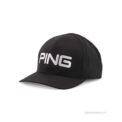 PING Structured Golf Hat Cap L/XL Black/White