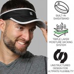 SAAKA Lightweight Visor for Men. Premium Packaging. Best for Running Golf Tennis & All Sports. Ultra Light & Adjustable.