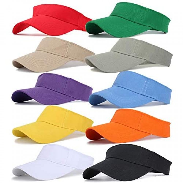 Ultrafun Unisex Sports Sun Visor Adjustable UV Protection Sun Hat Cap for Beach Pool Golf Tennis