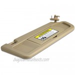 WEILEITE Left Driver Side and Right Passenger Side Sun Visor Compatible with Honda Civic 2006-2011 Replaces 83230-SNA-A01ZB/83280-SNA-A01ZB (Pair Beige)