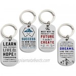 (12-Pack) Motivational Keychains with Inspirational Quotes - Wholesale Bulk Keychains for Corporate Office Gifts Thank You Appreciation Gifts for Staff Small Bulk Gifts for Coworkers and Employees