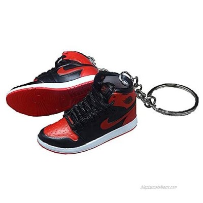 2 PCS Keychain for Men Boys Basketball Shoes Sneaker Sports Collection 3D MINI