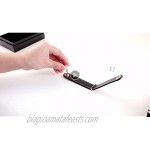 2 Sets Leather Key Organizer Compact Key Holder Folding Pocket Key Holder up to 16 Keys (Black Red)