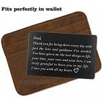 Birthday Gifts for Dad from Daughter Fathers Day Dads Christmas Present Engraved Wallet Insert for Father (Black Best Things in Life)