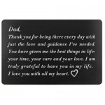 Birthday Gifts for Dad from Daughter Fathers Day Dads Christmas Present Engraved Wallet Insert for Father (Black Best Things in Life)