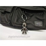 Black Robot Keychains Men Creative Spacemen Car Key Chain Ring for Office Backpack Purse Charm