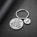Father's Day Dad Gifts from Son - Christmas Gifts for Dad Dad Birthday Gifts Valentines Day Gifts for Dad I'll Always Be Your Little Boy You'll Be My Hero Father Son Keychain