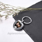 Jovivi Personalized Custom Photo Full Color Print Alloy Picture Keychain Gifts