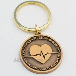 Nurse Gift Idea - Cute Enough To Stop Your Heart Skilled Enough To Restart It Keychain