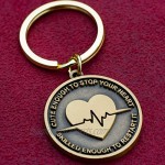 Nurse Gift Idea - Cute Enough To Stop Your Heart Skilled Enough To Restart It Keychain