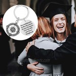 Trounistro 4 Pack Graduation Keychain Inspirational Keychain Graduation Gifts for 2021 Graduating Girls Boys