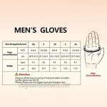 GSG Men Geniune Leather Gloves Driving Motorcycle Winter Touchscreen Warm Gloves with Wool Fleece&Fur Liner
