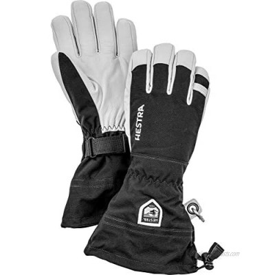 Hestra Army Leather Heli Ski Glove - Classic 5-Finger Snow Glove for Skiing and Mountaineering