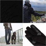 isotoner Men's Fleece Touchscreen Glove Water-Repellent with a Sherpa Soft Lining