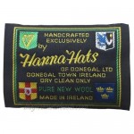 Hanna Hats of Donegal.Irish Flat Cap.Donegal Tweed.Green Wax Cotton