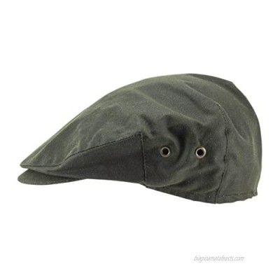 Hanna Hats of Donegal.Irish Flat Cap.Donegal Tweed.Green Wax Cotton