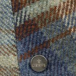 Lierys Glaston Wool Check Flat Cap Women/Men - Made in The EU