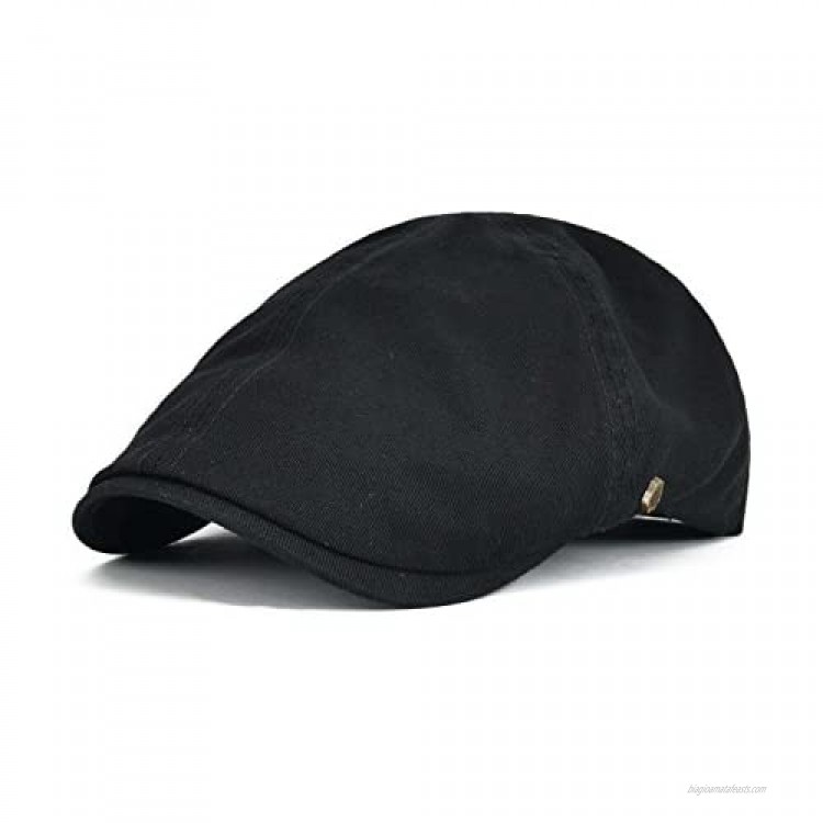 VOBOOM Cotton Flat Cap Cabbie Hat Gatsby Ivy Cap Irish Hunting Hat Newsboy